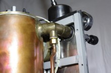 Boiler and electrical detail of Faema Mercurio
