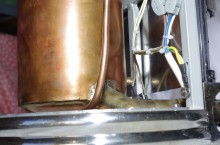 Boiler and electrical detail of Faema Mercurio