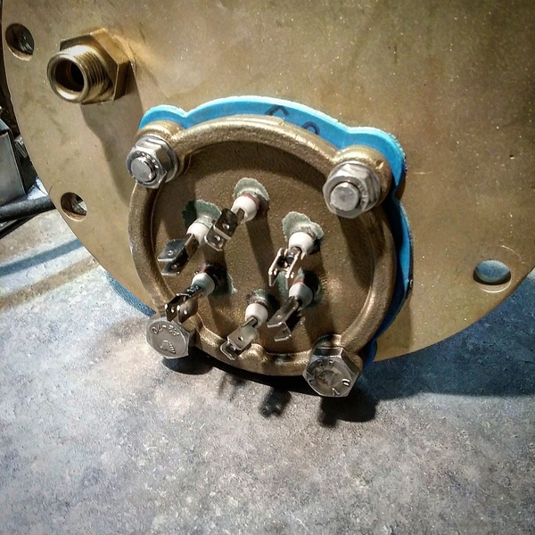 Conti Princess restored boiler end plate